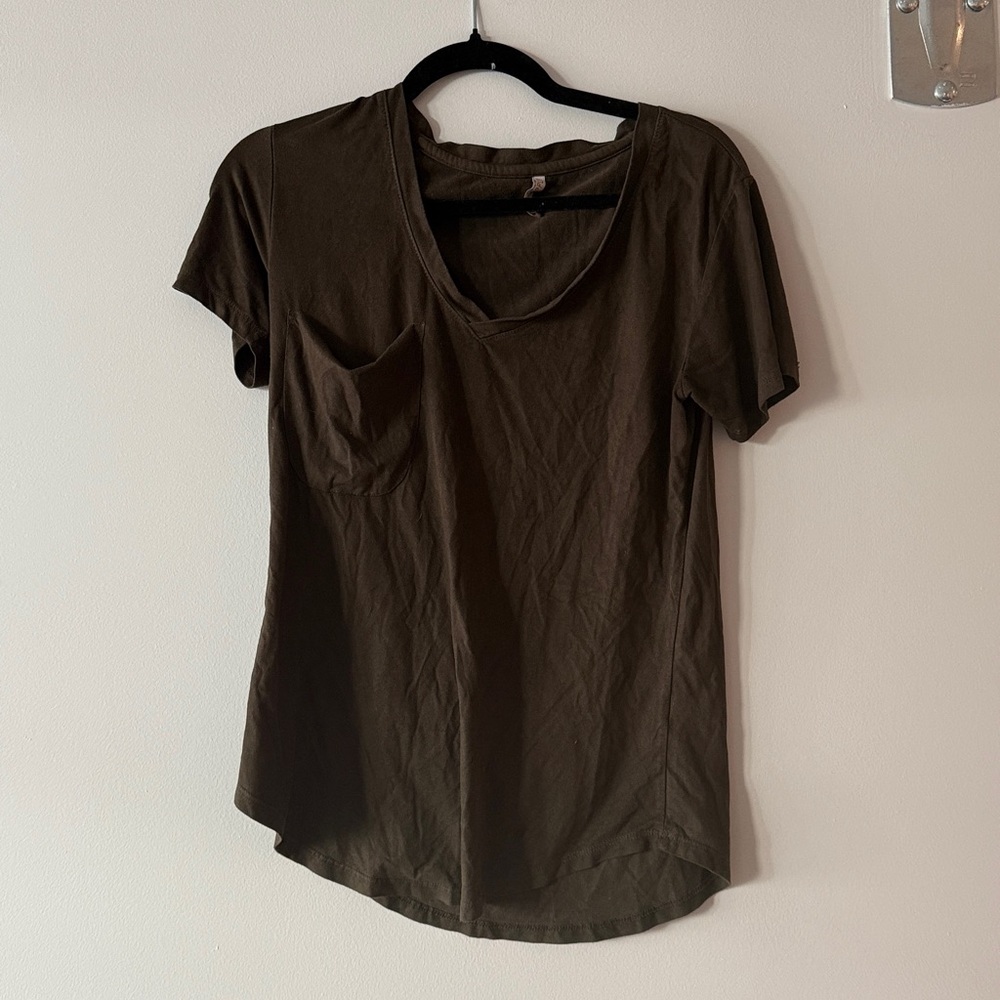 Z Supply Olive V-Neck Tee